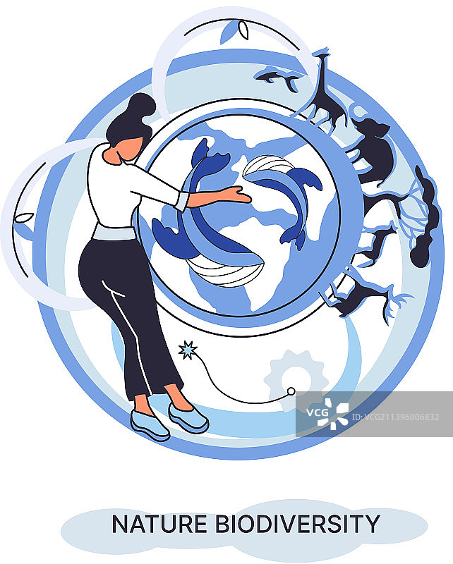 自然环境中的生物多样性图片素材