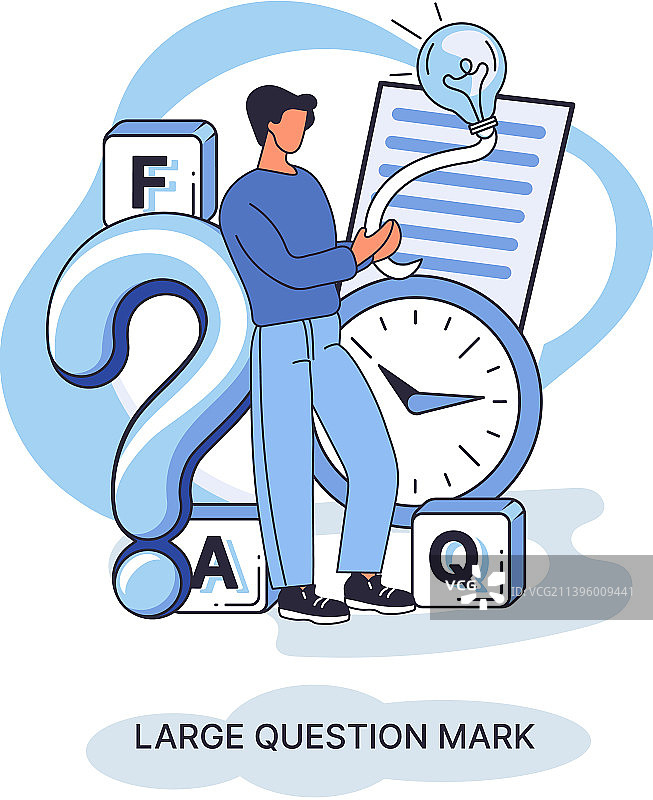 问号：问题与解决方案概念图片素材