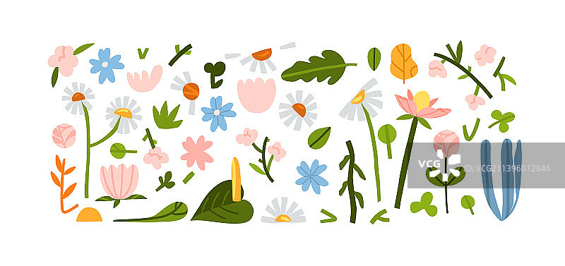 手绘抽象图形剪贴画图片素材