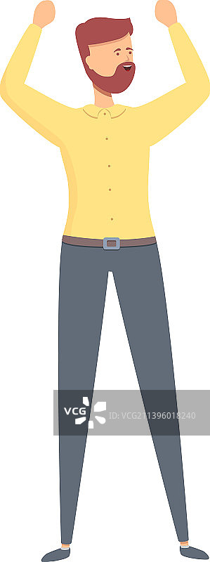 获胜表情图标卡通社交营销图片素材