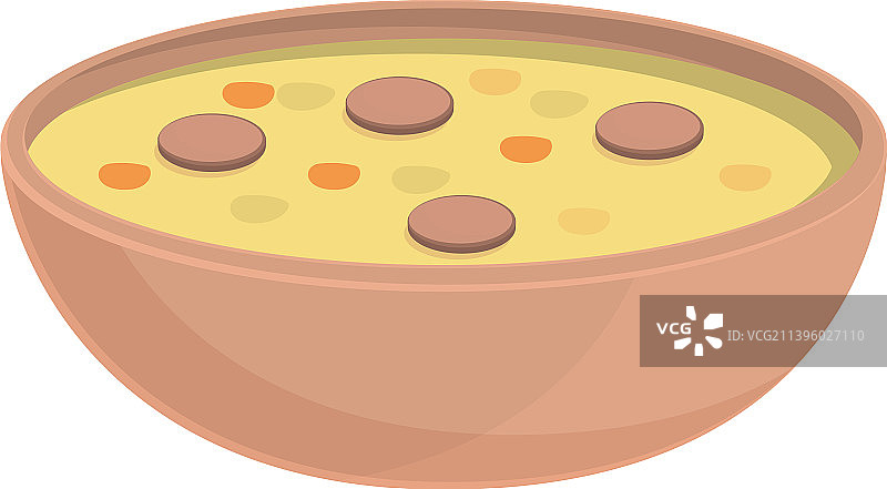 香肠汤图标卡通美食文化图片素材