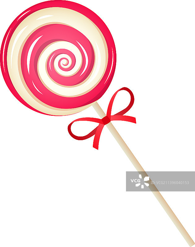 逼真的圆形漩涡糖果棒图片素材