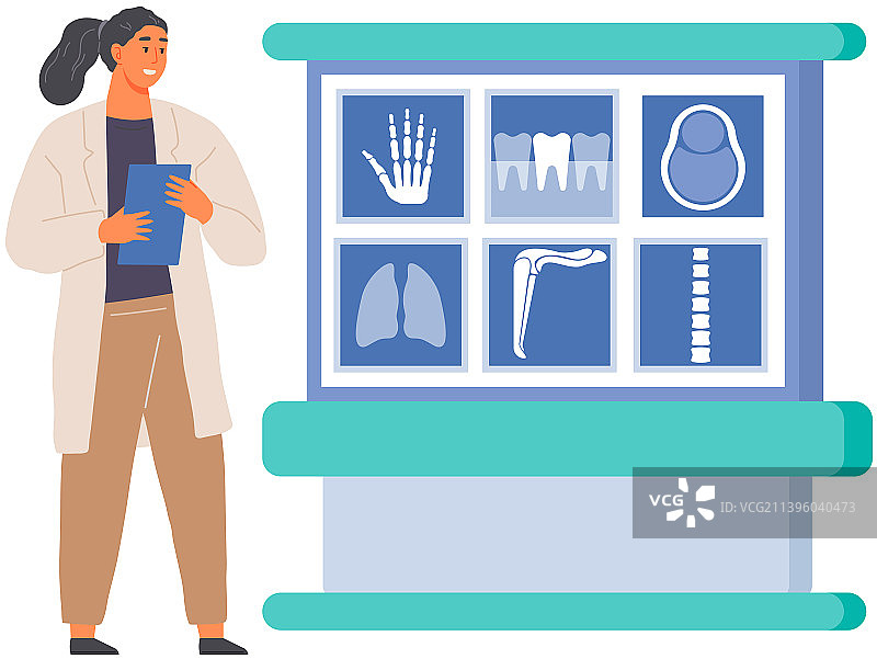 医生分析医疗结果图片素材