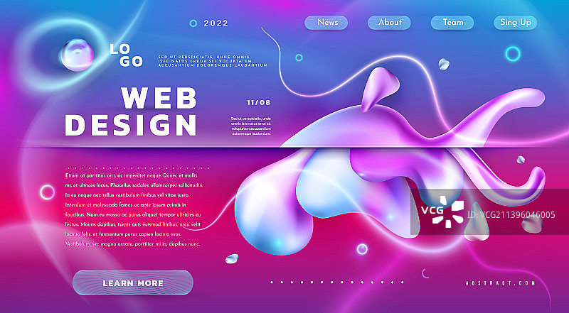 商务抽象banner网站UI模板图片素材