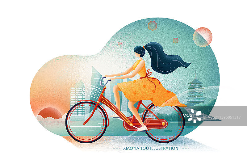 绿色出行 环保 自行车绿色出行图片素材