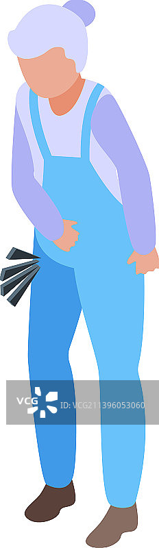 老妇人更年期等距女性图标图片素材