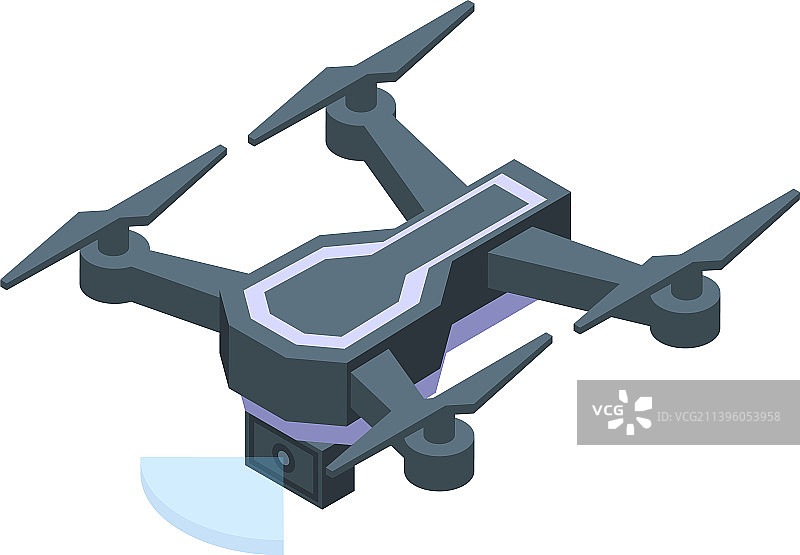 军用直升机图标，2.5D视频无人机图片素材
