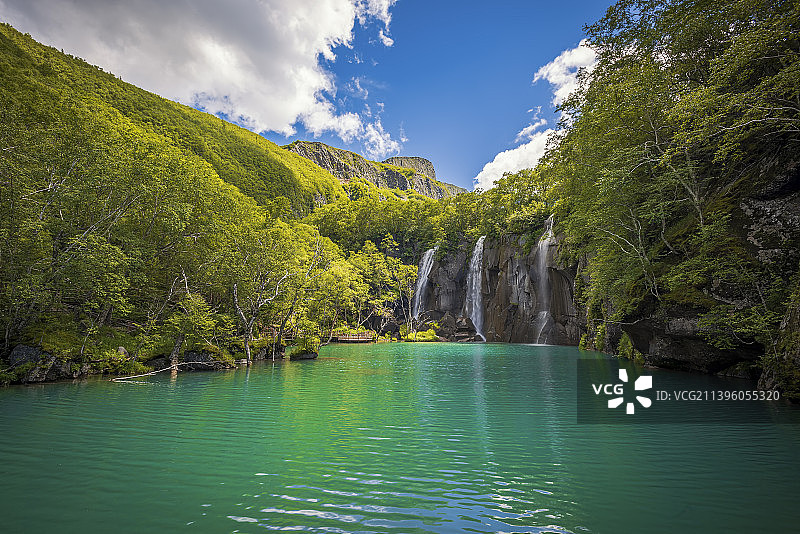 长白山绿渊潭图片素材