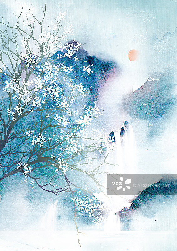 中国风唯美插画图片素材