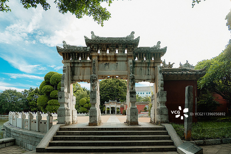 建水文庙义路坊图片素材