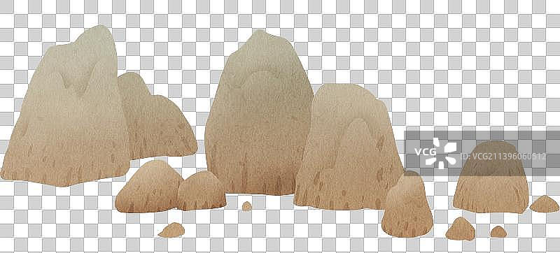 中国风新中式风格山水风景岩石元素图片素材