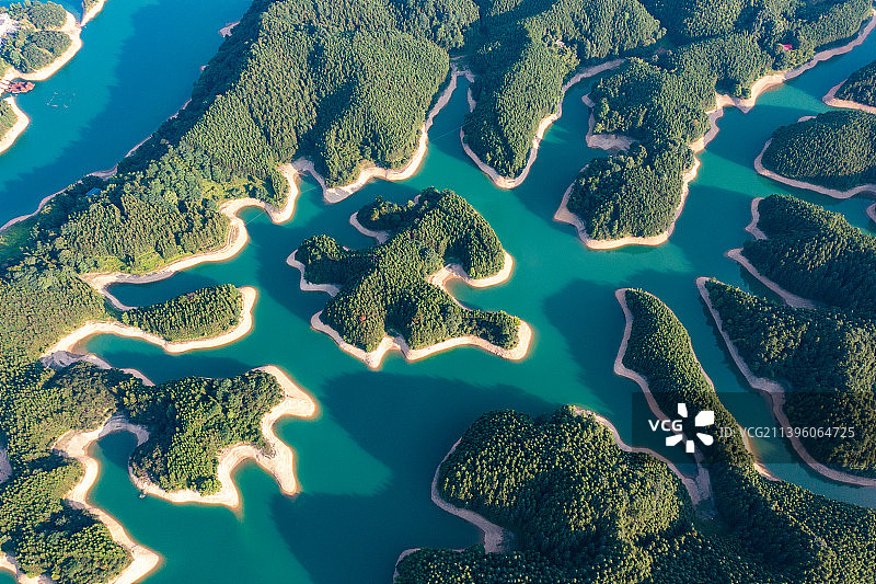 航拍湖南衡阳常宁市常宁天湖国家湿地公园图片素材