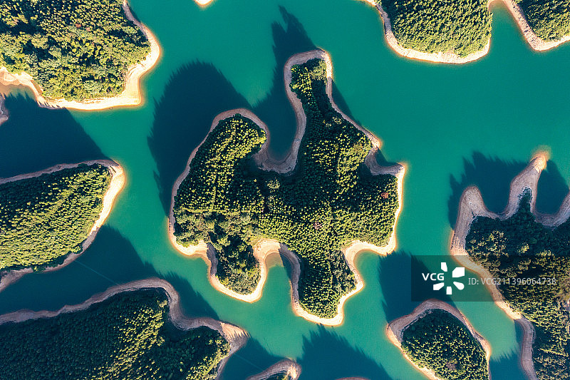 航拍湖南衡阳常宁市常宁天湖国家湿地公园图片素材