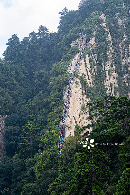 陕西渭南华山景区苍龙岭图片素材