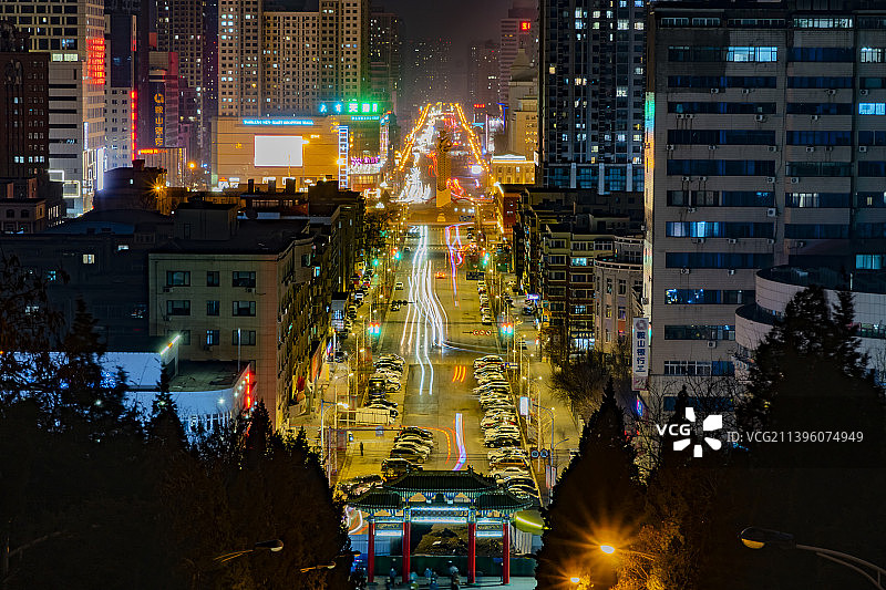 鞍山站前图片素材
