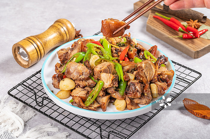 炒鸭子图片素材