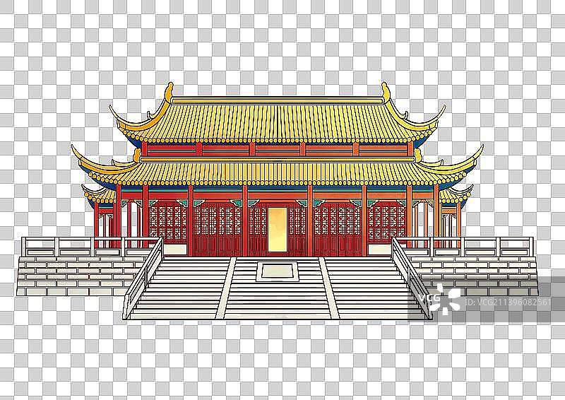 南京地标古建筑免抠素材朝天宫大成殿图片素材