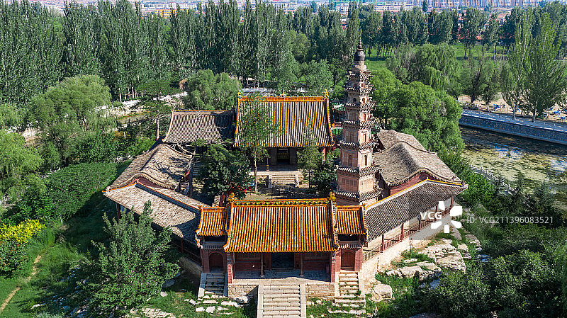 山西大同广灵县水神堂图片素材