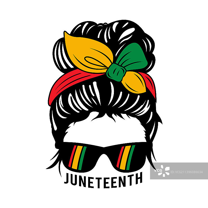 非洲蓬乱发髻 - 六月节图片素材