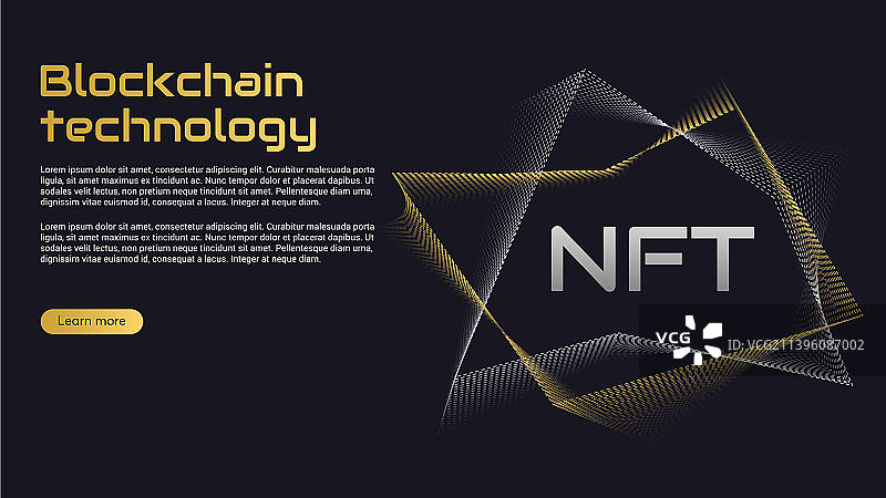 NFT概念区块链加密货币技术图片素材