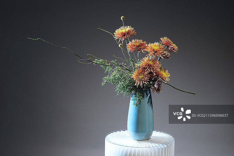 东方插花东方花道草月流作品图片素材