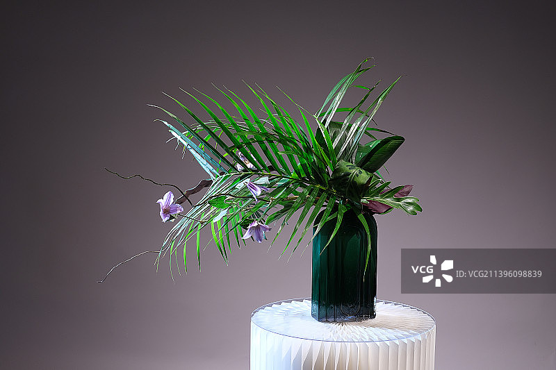 东方插花东方花道草月流作品图片素材