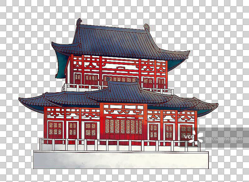 西安古建筑免抠元素华清宫图片素材