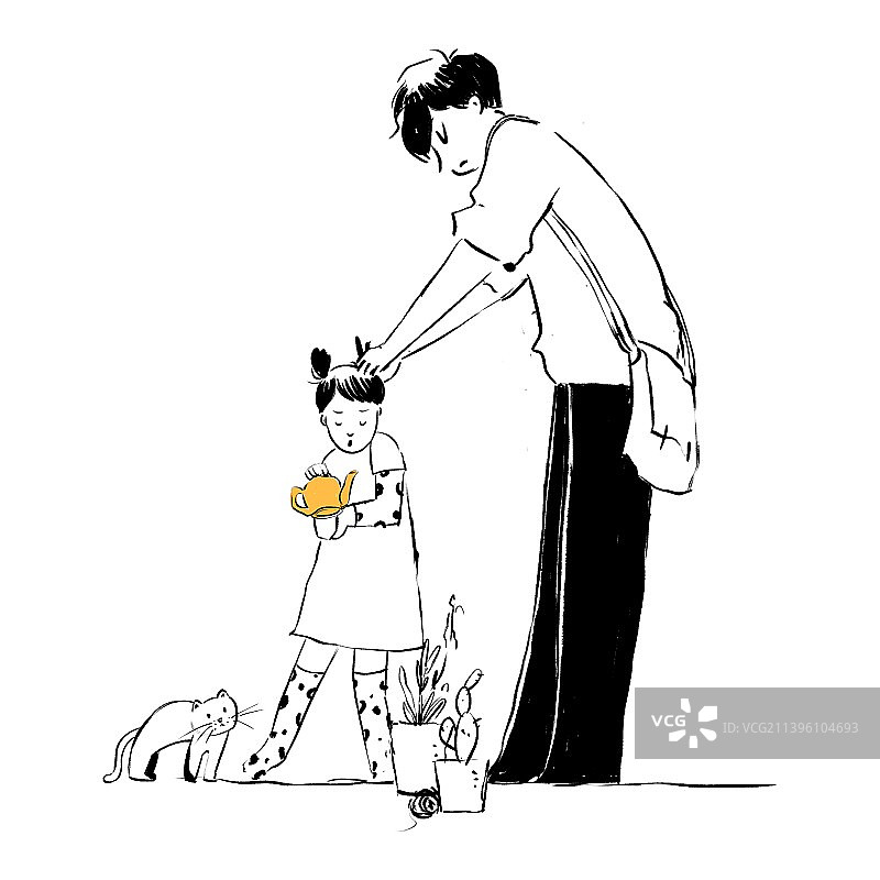 亲子时光图片素材