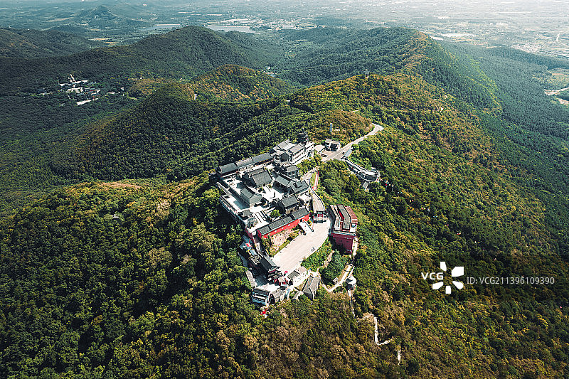 江苏金坛茅山航拍图图片素材