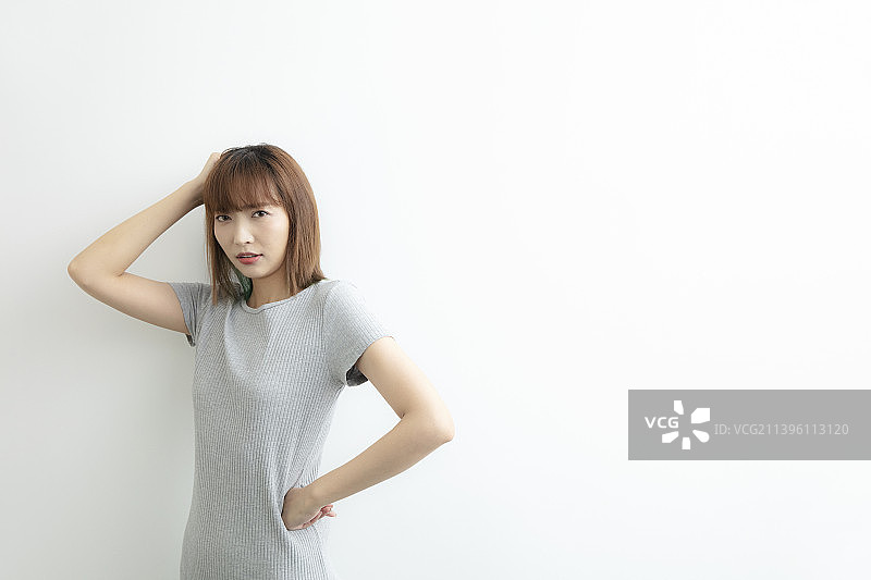 沮丧的年轻女士图片素材