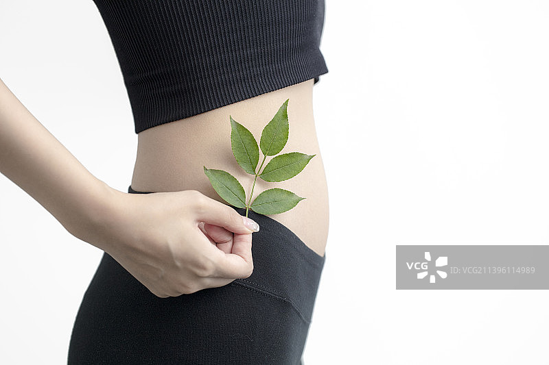 苗条的女性身体局部图片素材