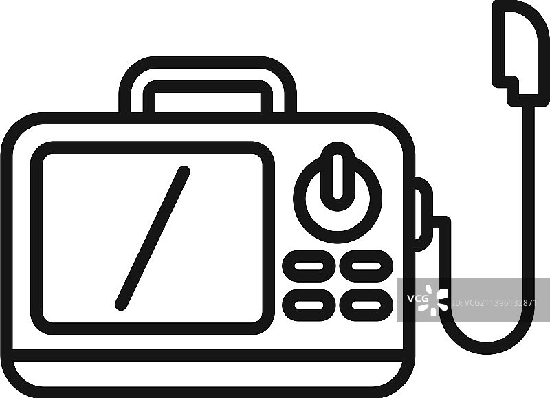 病人呼吸机图标轮廓图片素材