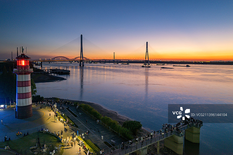 南京鱼嘴湿地公园图片素材