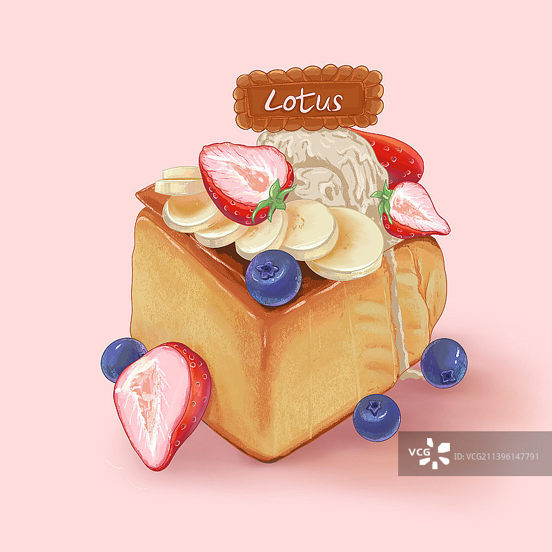 水果草莓早餐糕点图片素材