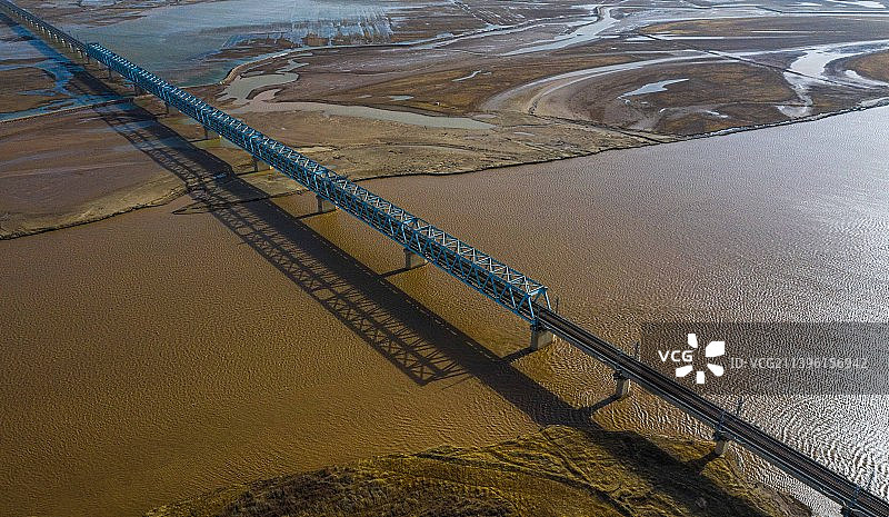 包神铁路包头黄河大桥图片素材