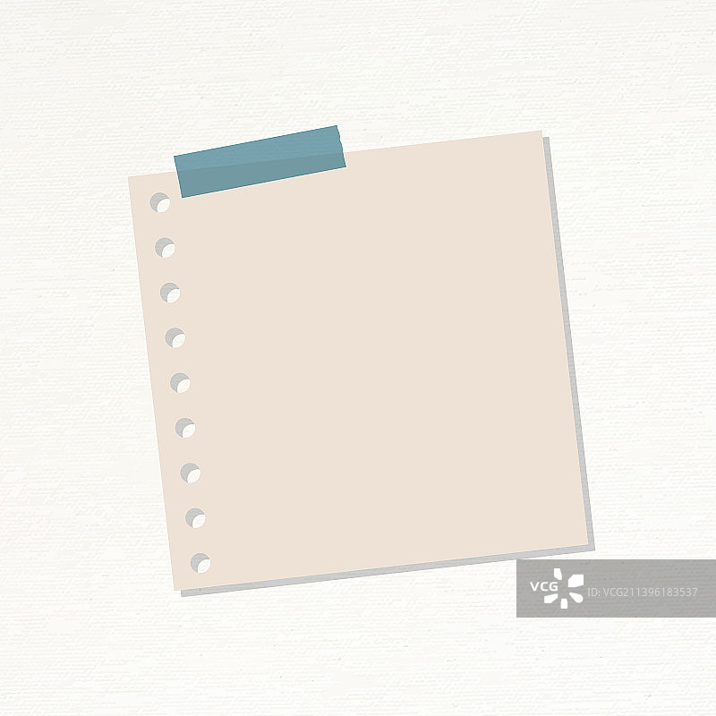 裸粉色打孔便笺本杂志贴纸图片素材