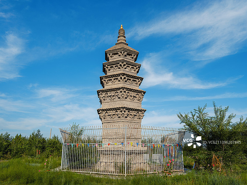 内蒙古赤峰市巴林左旗辽上京北塔风光图片素材