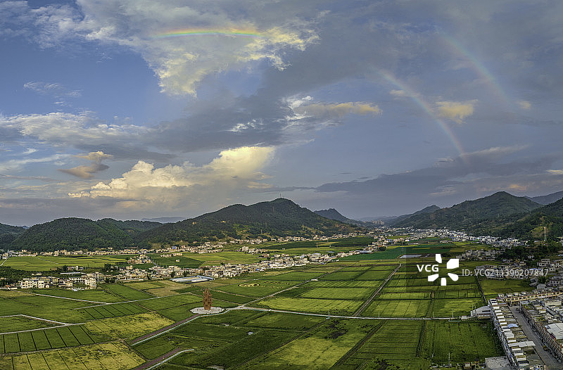 天宽地阔 大地飞虹——宜宾市兴文县五粮液专用粮基地图片素材