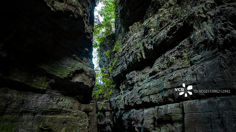 范店一线天图片素材