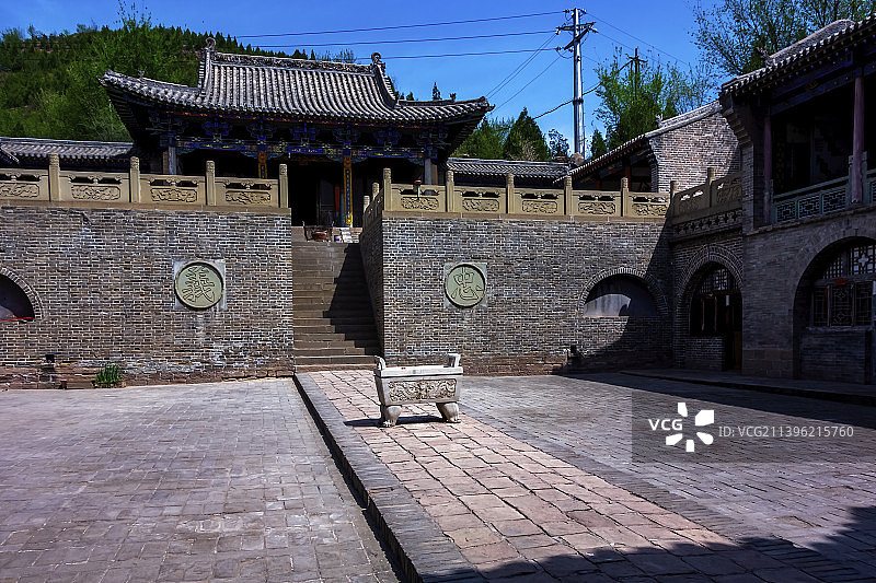 临县碛口黑龙庙，全国重点保护文物单位图片素材