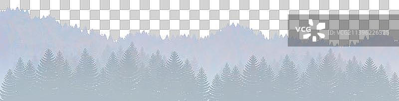 一片森林树丛图片素材