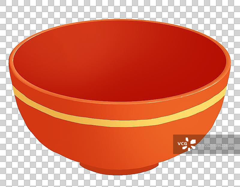 一个红色的碗图片素材