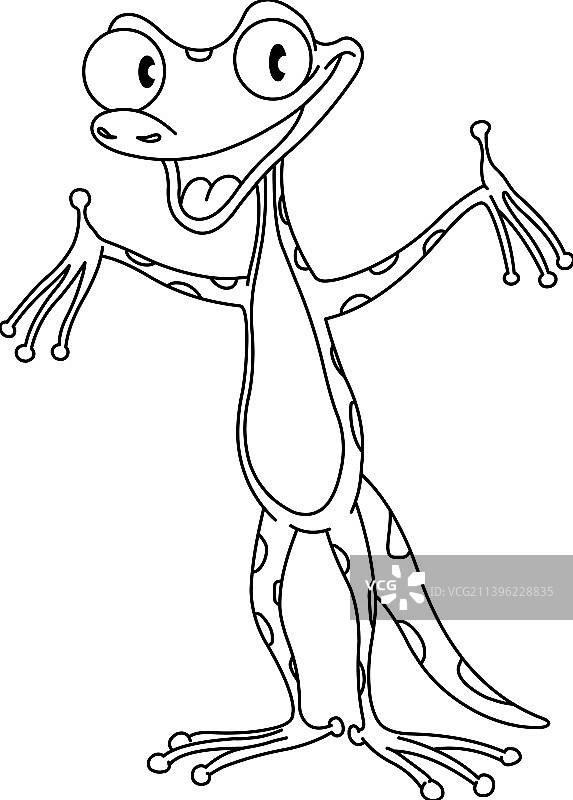 壁虎简笔画图片素材