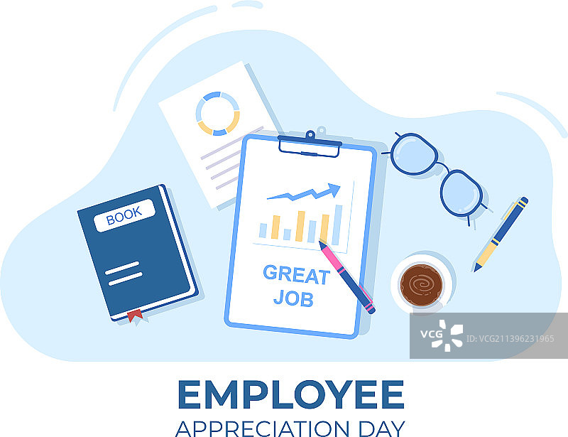 快乐员工感恩日卡通赠品图片素材