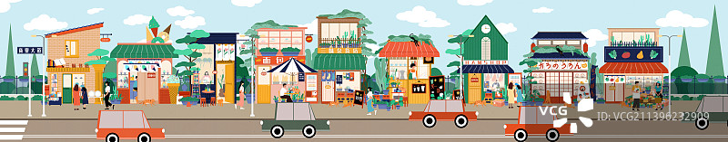 城市一角长图图片素材