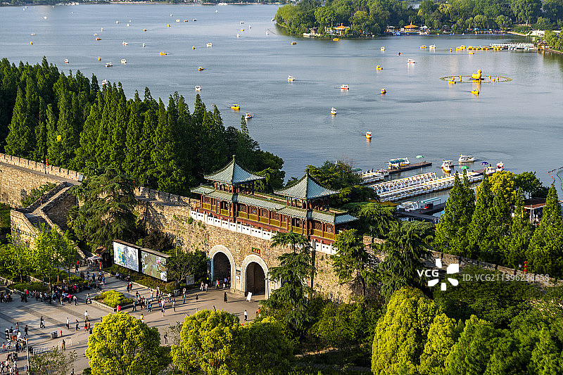 南京玄武门玄武湖图片素材