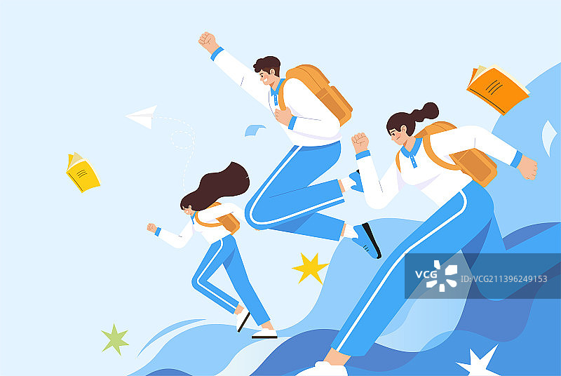 开学季插画图片素材