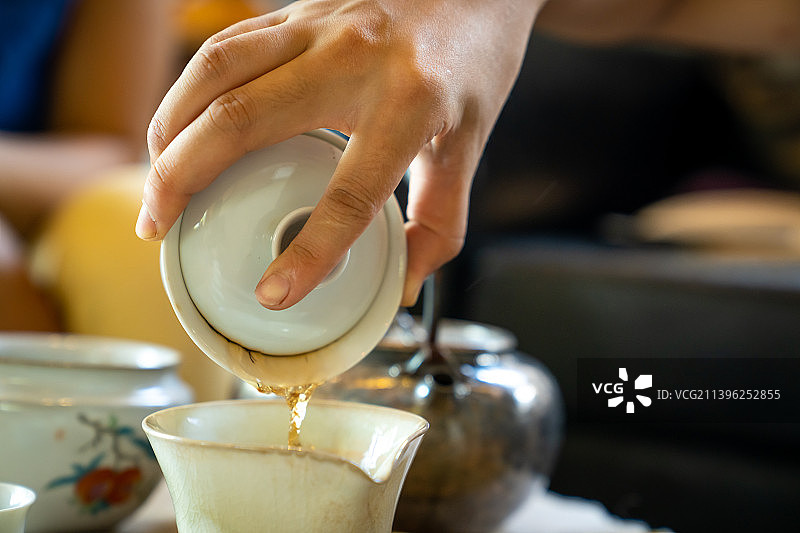 冲泡老生普图片素材