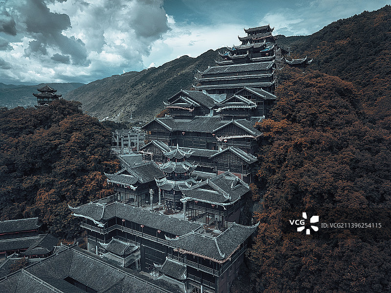 重庆彭水蚩尤九黎城九黎宫图片素材