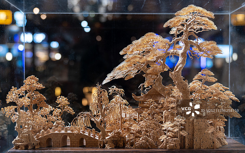 福州三宝之一的软木风景画图片素材